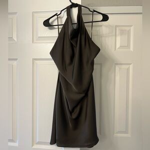 Aritzia Audience Mini Dress - Dark Olive